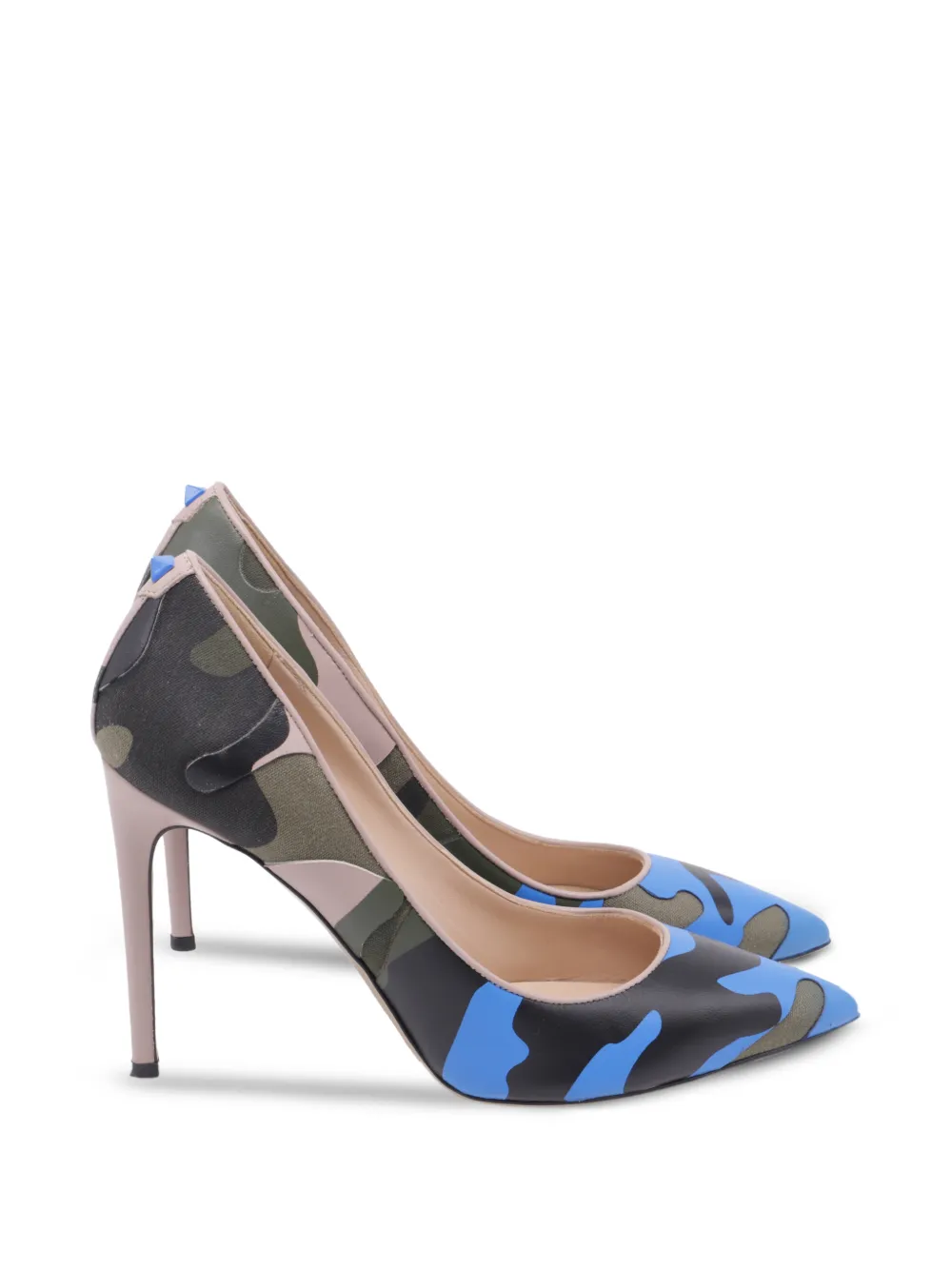 Valentino Garavani Pre-Owned camouflage pointed pumps - Verde
