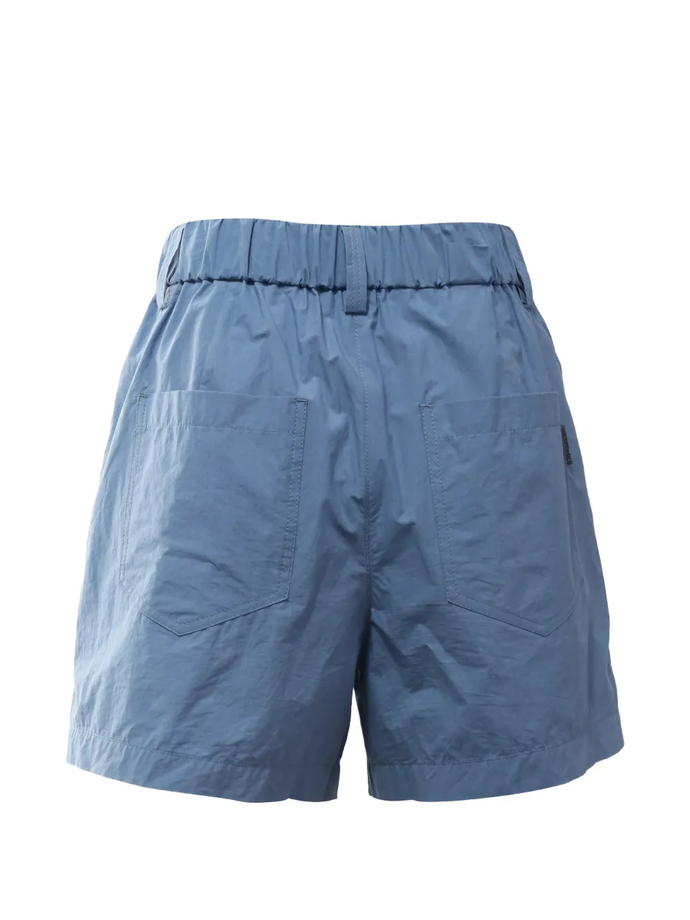 Brunello Cucinelli Vintage monili-embellished elasticated shorts - Blauw