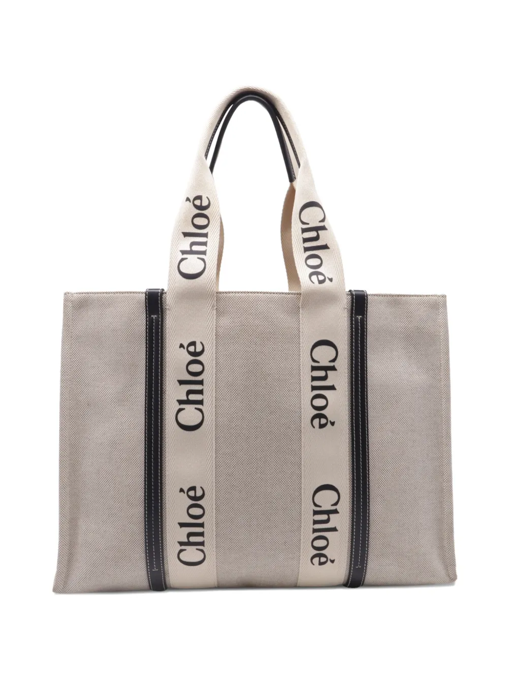Chloé Vintage large Woody tote bag - Toni neutri