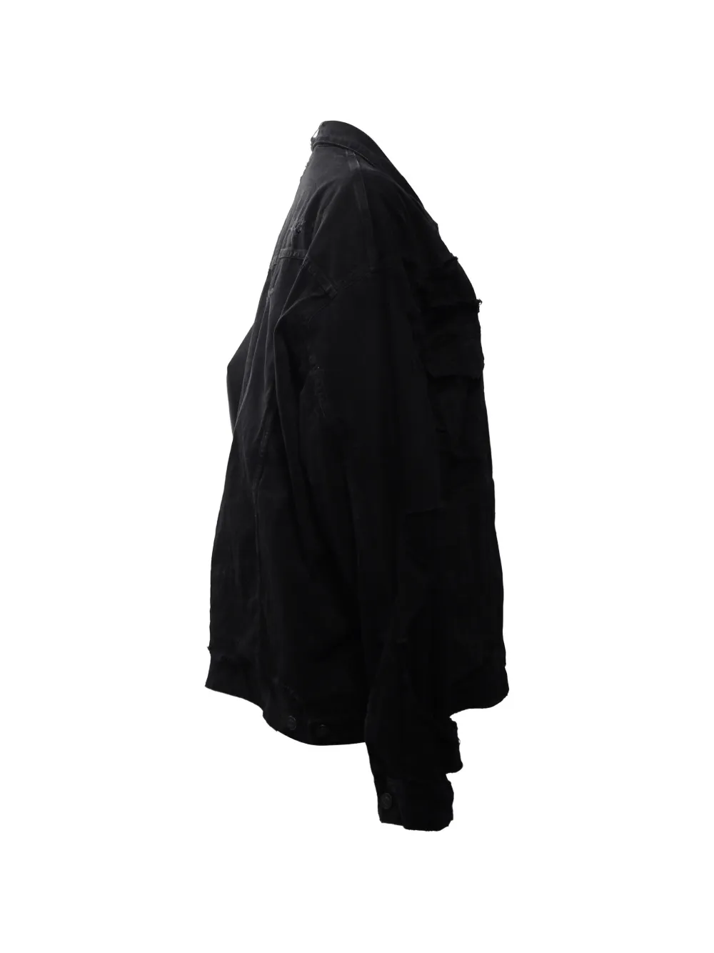  Balenciaga Pre-owned Unity Sports Distressed Jacket - Black 