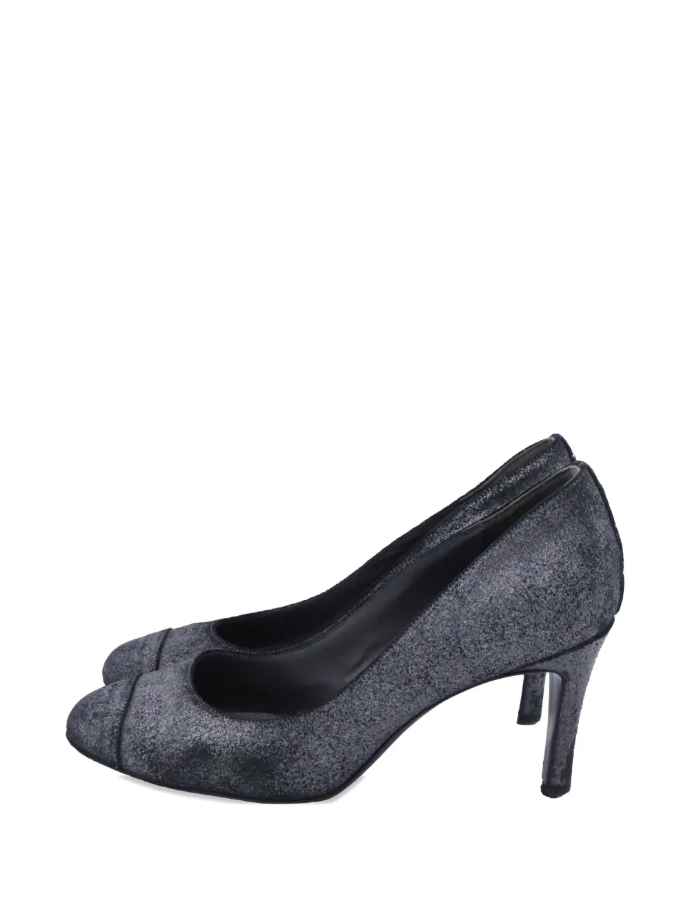 CHANEL Pre-Owned heeled suede pumps - Grijs