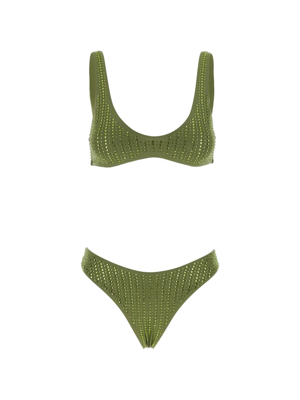 VENUJA rhinestone-embellished bikini - Verde