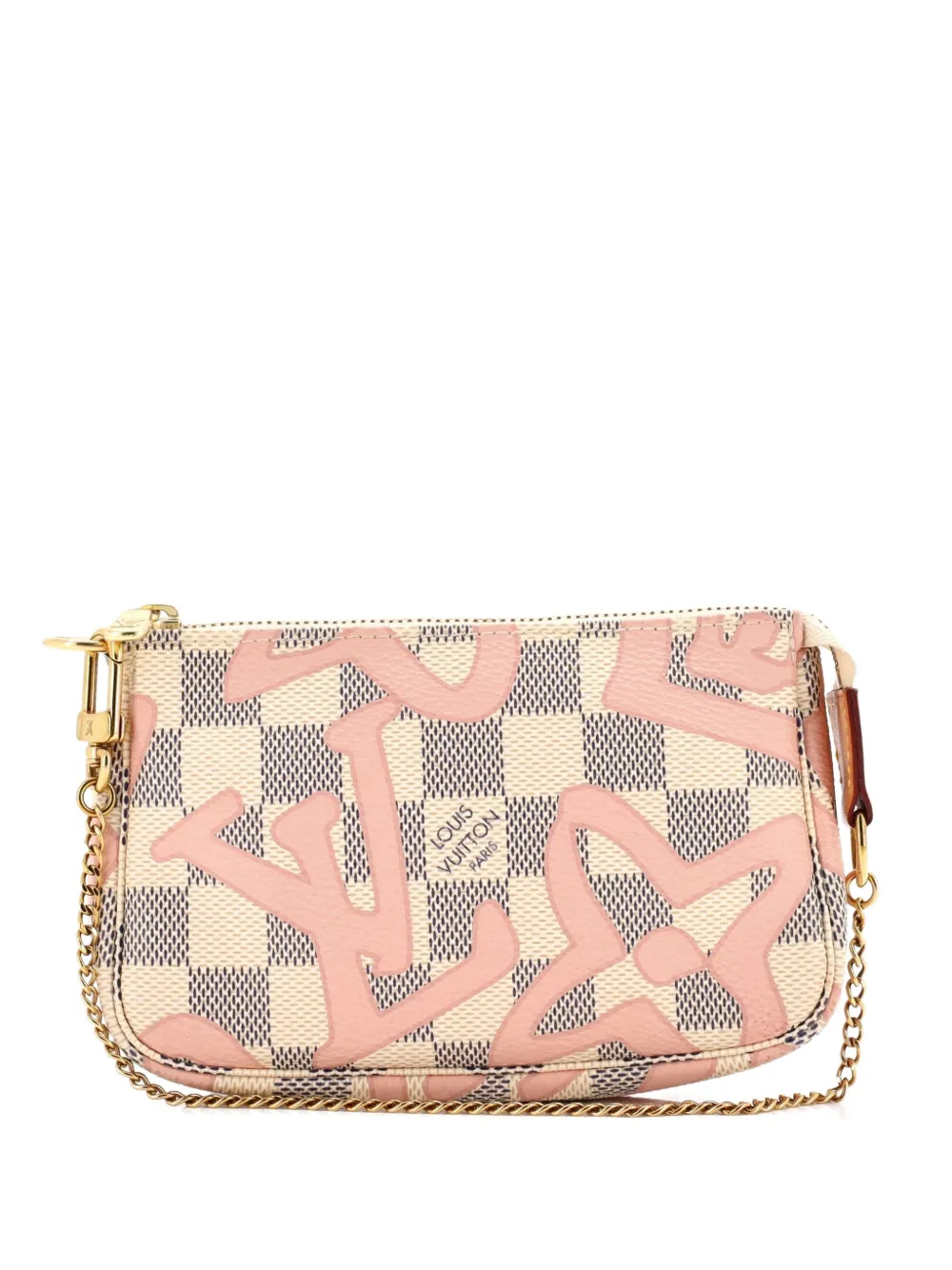 Louis Vuitton Pre-Owned Pochette Accessoires Limited Edition Damier Tahitienne Mini clutch bag - Bianco