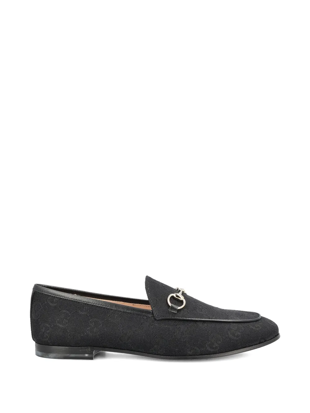 Gucci Jordaan horsebit gg supreme loafers - Schwarz