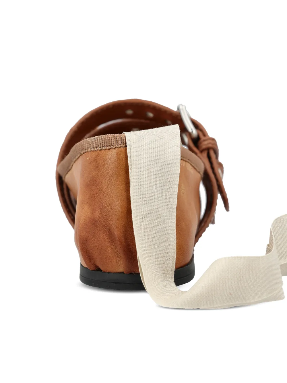 Miu buckle-strap ballerina shoes Bruin