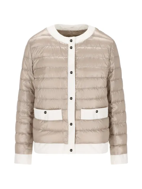 Herno quilted button jacket