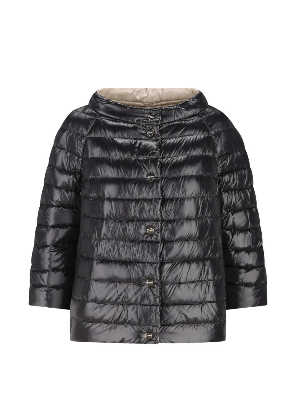 Herno button quilted jacket - Nero