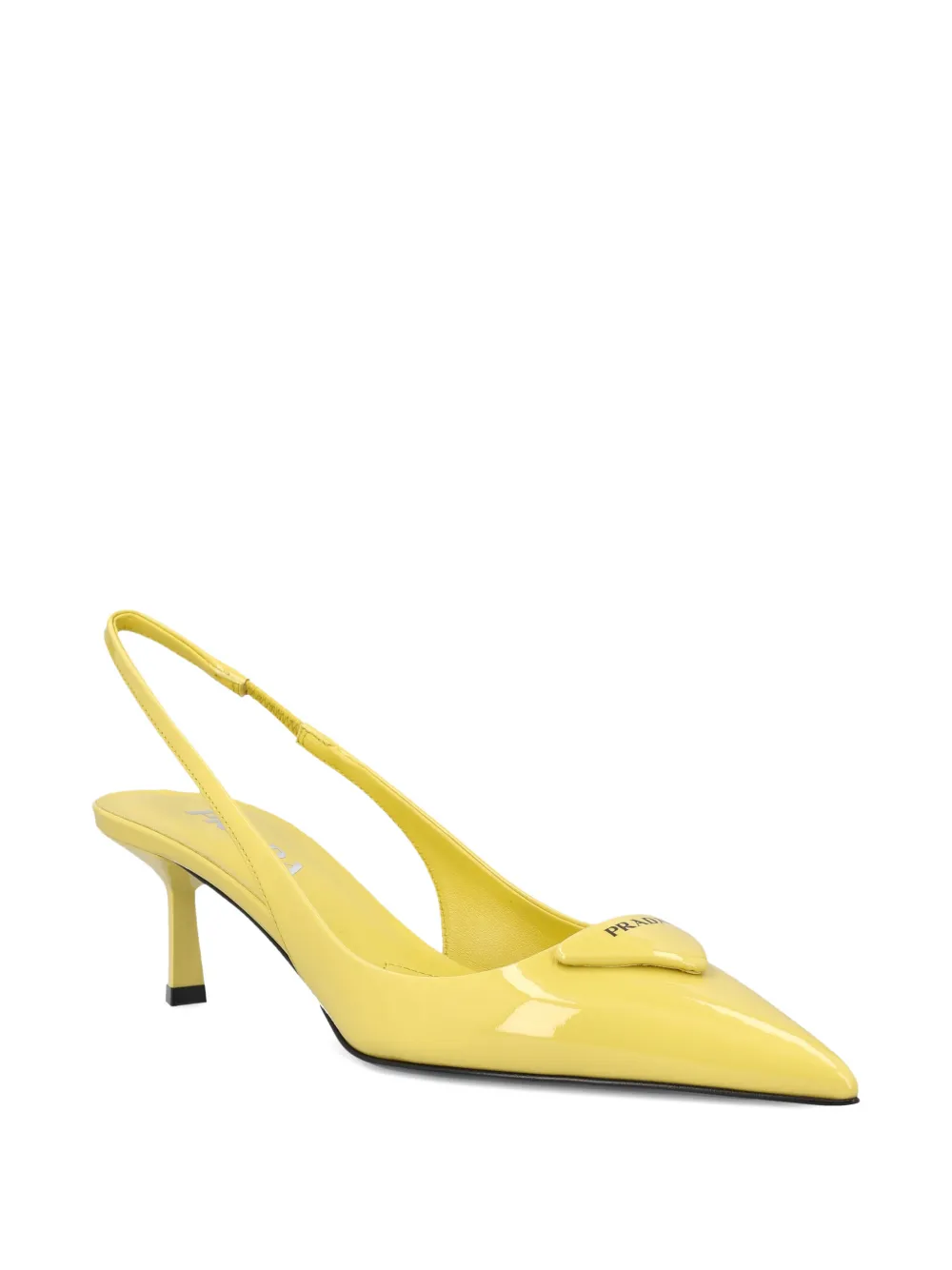 Prada Pumps met puntige neus Geel