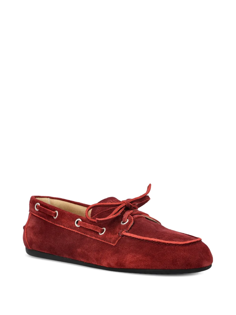 Miu Miu tie-detail loafers - Rood
