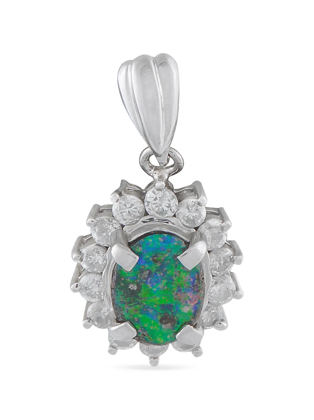LB Exclusive diamond and opal pendant - Argento