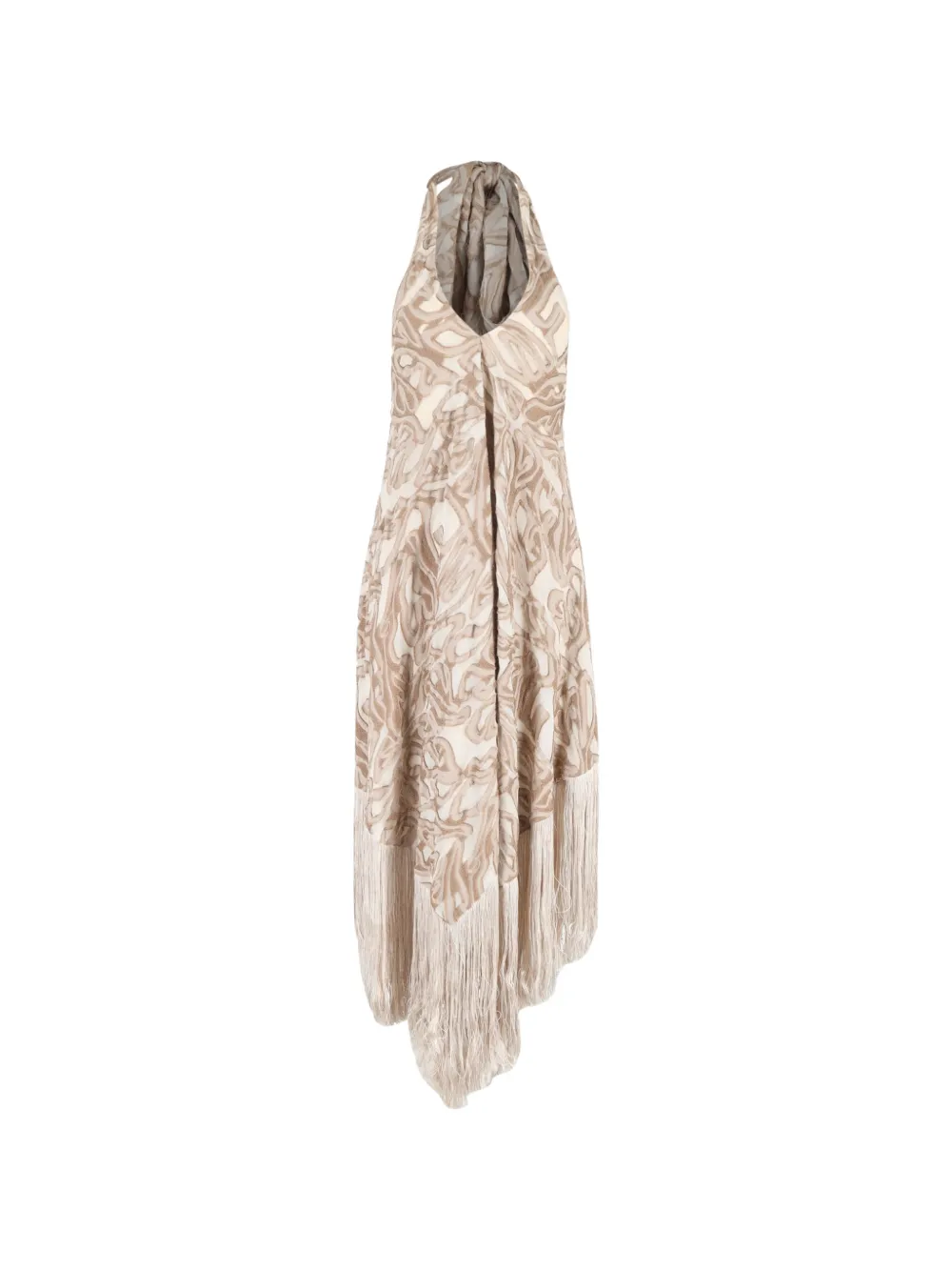 Cult Gaia Ali fringe maxi dress - Toni neutri