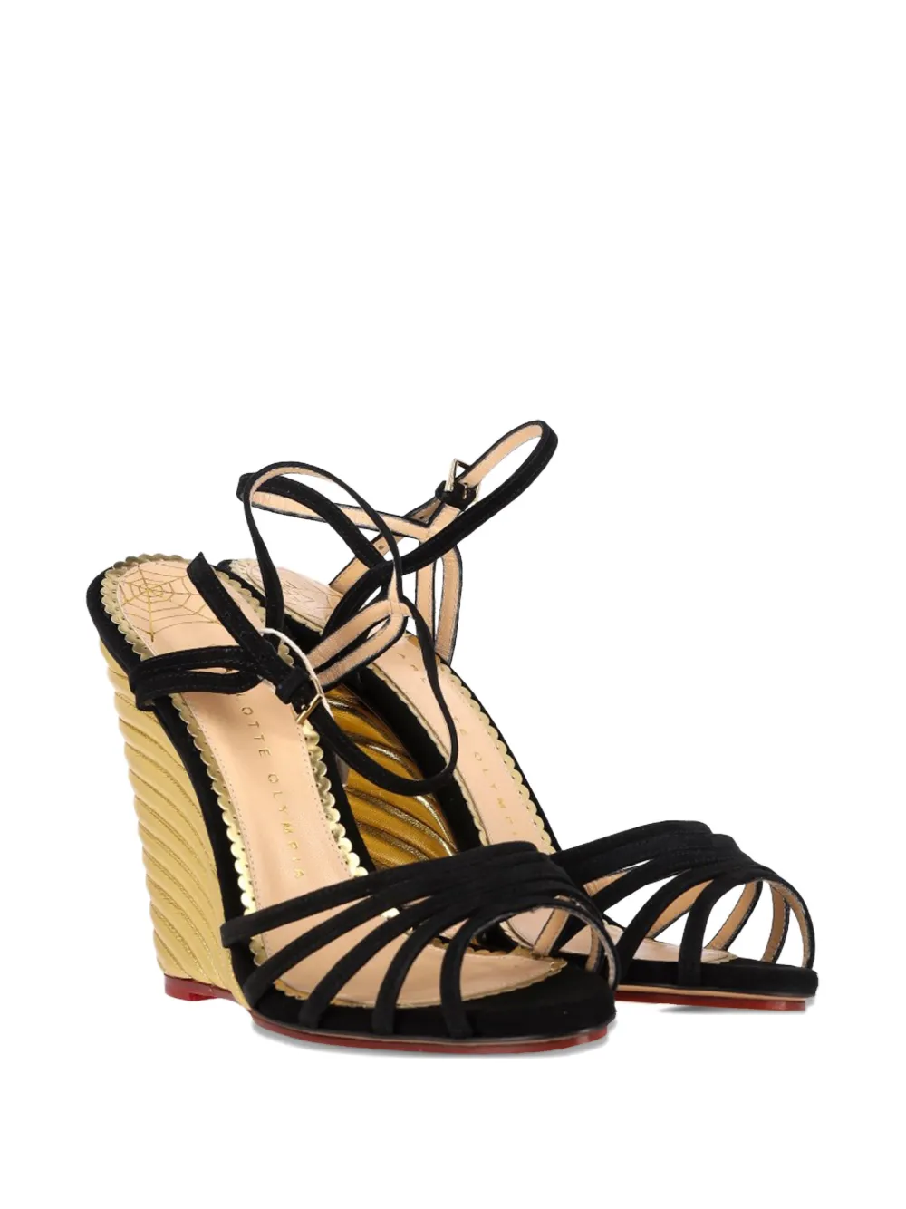 Charlotte Olympia ankle-strap wedge sandals - Zwart