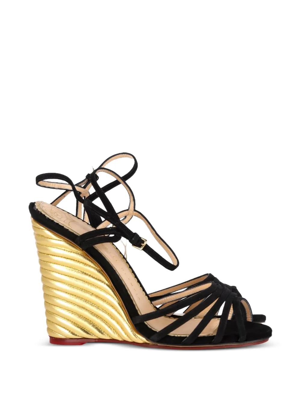Charlotte Olympia ankle-strap wedge sandals - Nero