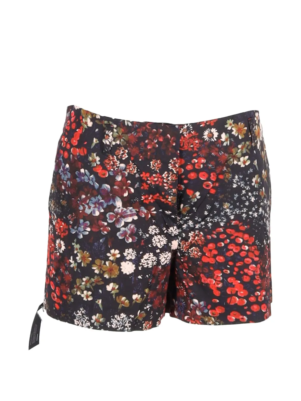 Dries Van Noten Pre-Owned floral-print shorts - Nero