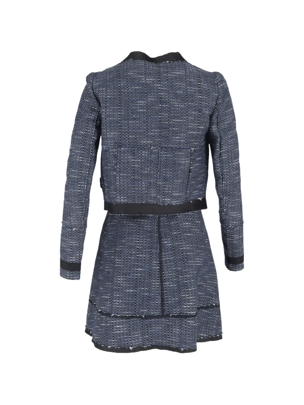 Proenza Schouler tweed mini dress and blazer set - Blauw