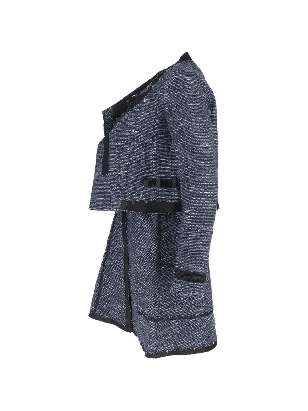 Tweed Mini Dress And Blazer Set