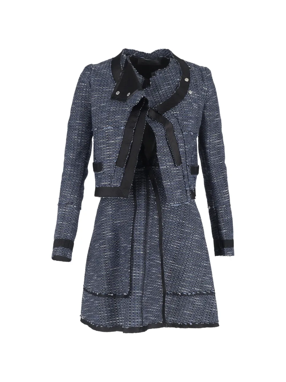 Proenza Schouler tweed mini dress and blazer set - Blu