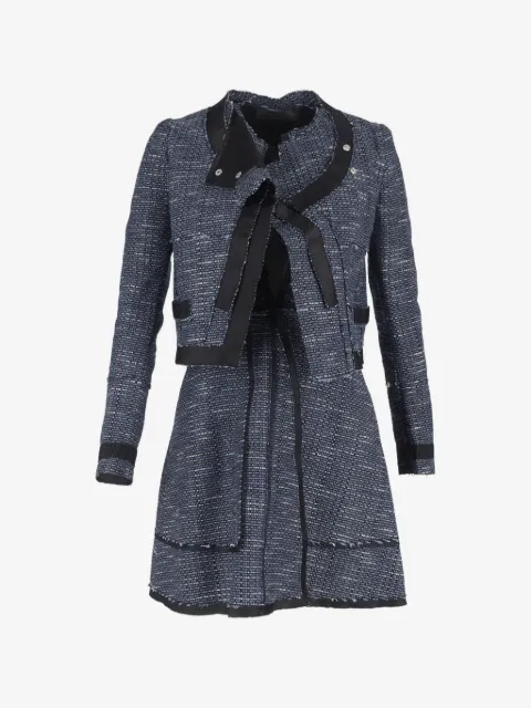 Proenza Schouler tweed mini dress and blazer set