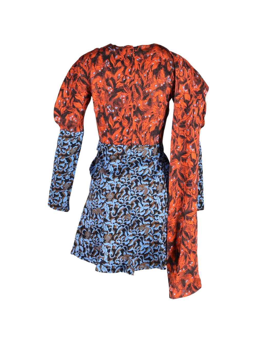 Christian Dior Pre-Owned 2016 floral-print mini dress - Oranje