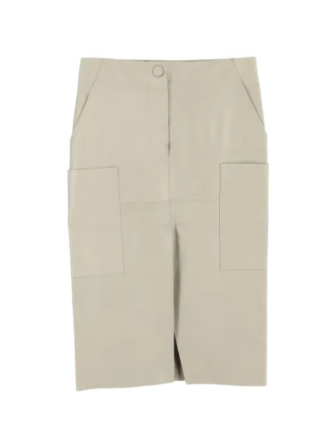 Petar Petrov front-slit pockets midi skirt