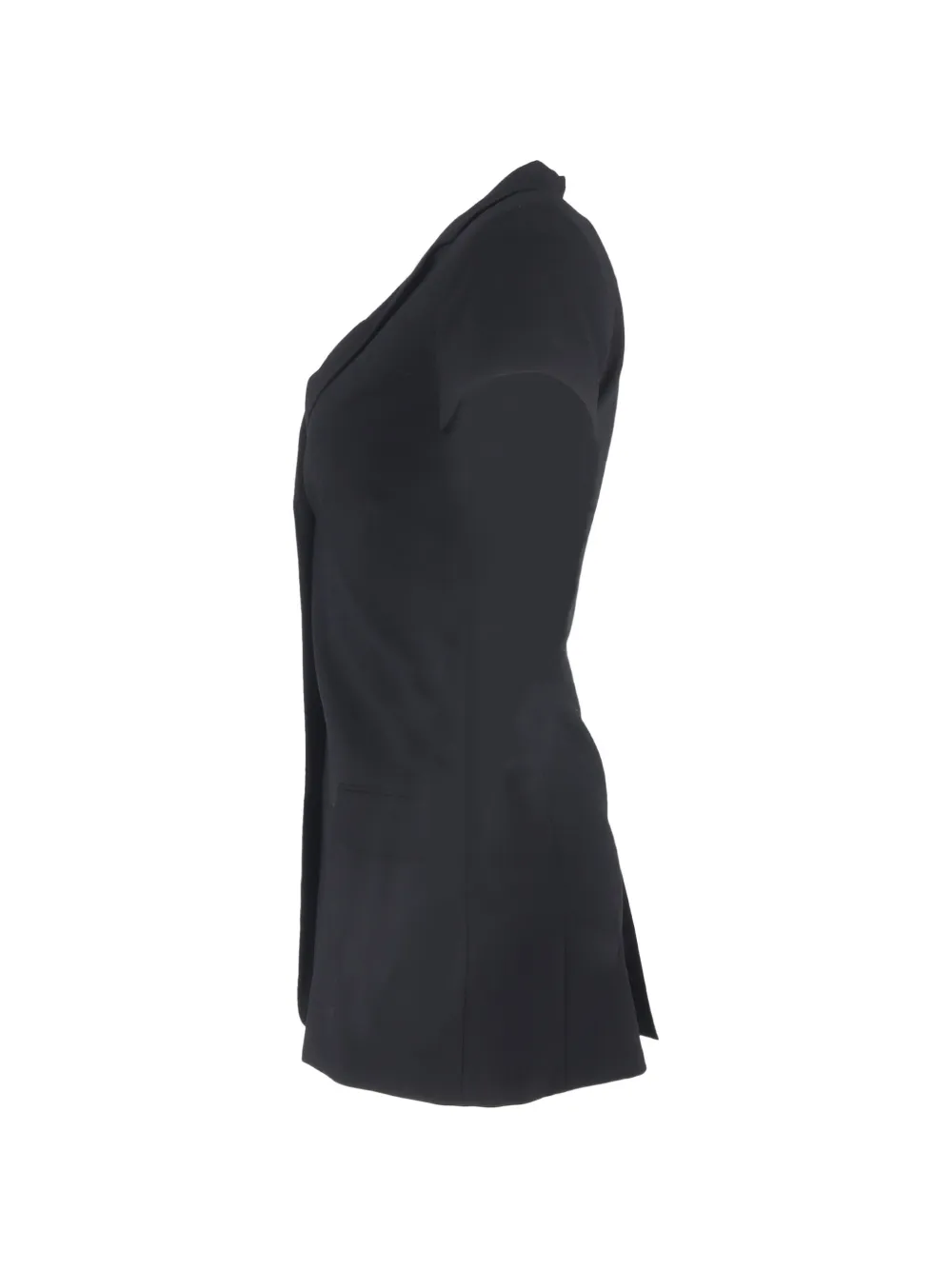 Single-Breasted Short-Sleeve Blazer