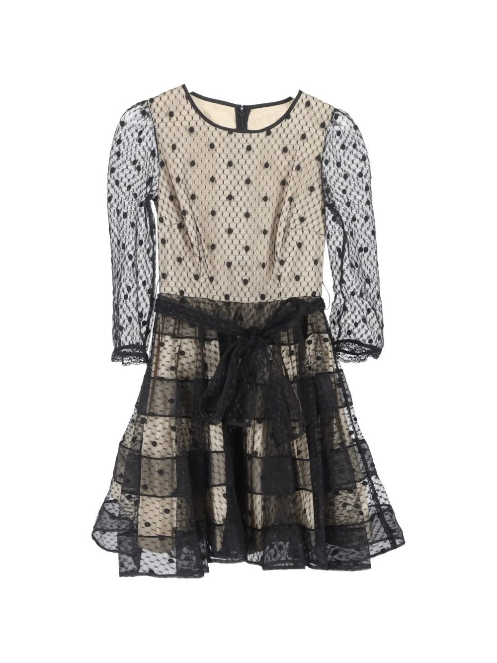 Valentino Garavani Pre-Owned tulle mini dress - Toni neutri