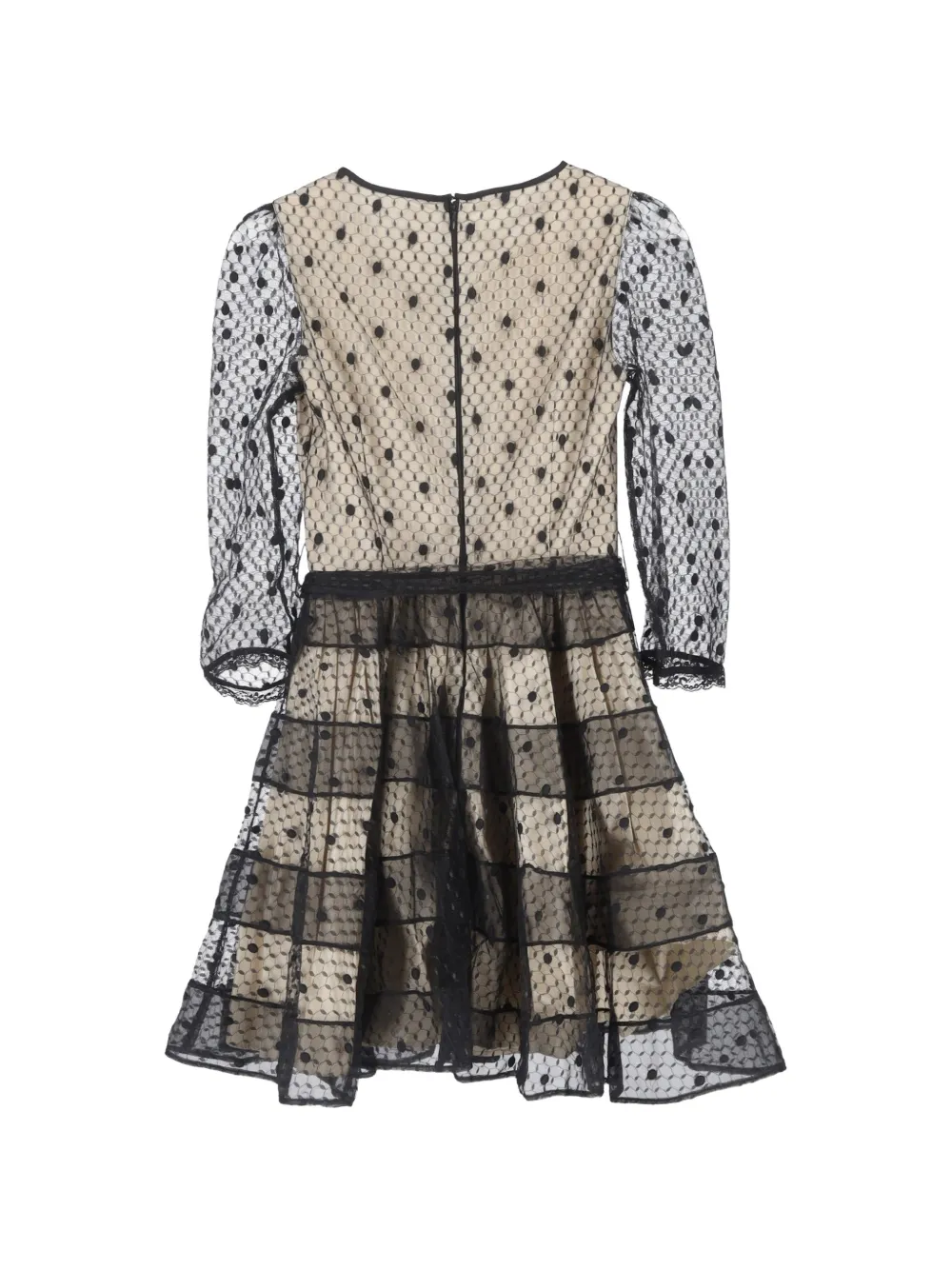 Valentino Garavani Pre-Owned tulle mini dress - Beige