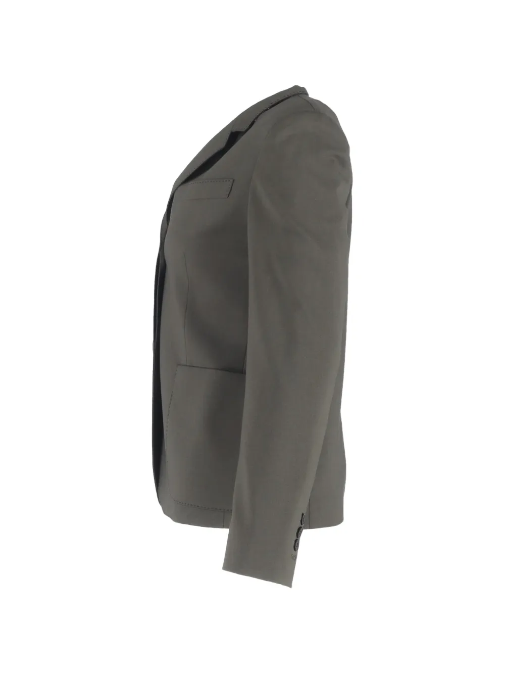  Theory Single-breasted Wool Blazer - Green 