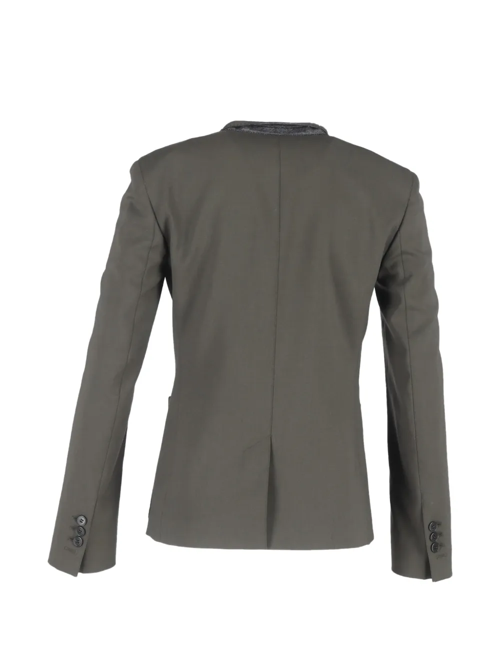  Theory Single-breasted Wool Blazer - Green 
