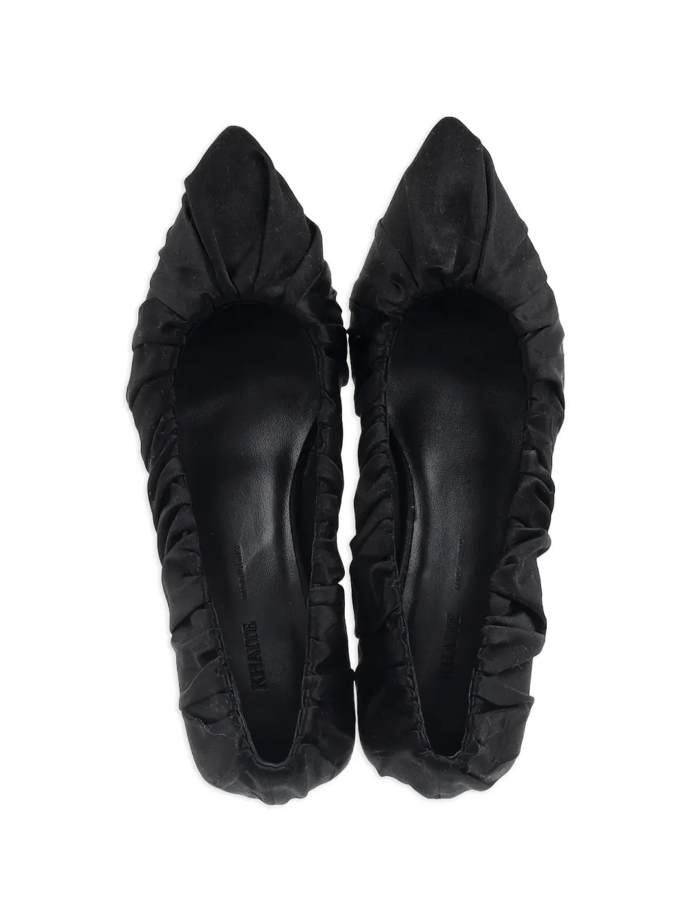  Khaite Pre-owned Palmero Ruched Pumps - Black 