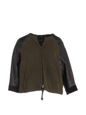 Isabel Marant Vintage ストライプ ノーカラージャケット | ブラック