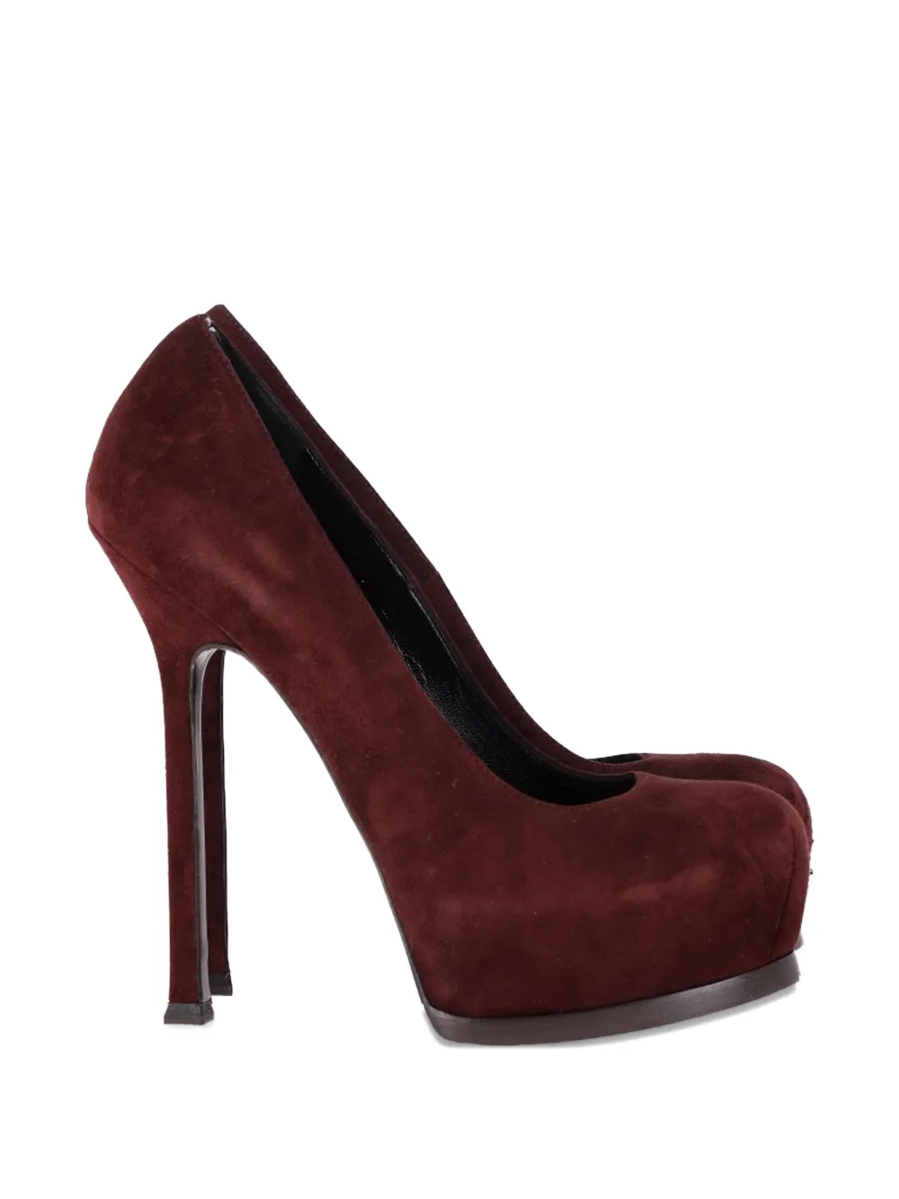 Saint Laurent Pre-Owned Tribtoo platform suede pumps - Rot