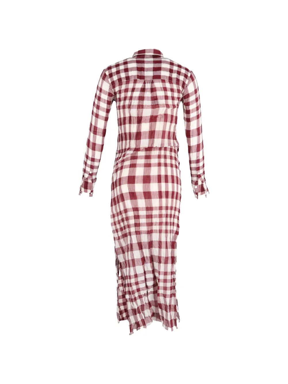 Theory plaid shirt dress - Rood