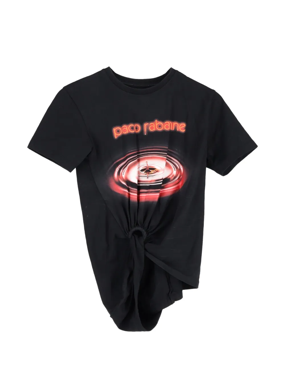 Paco Rabanne Pre-Owned t-shirt à fronces - Noir