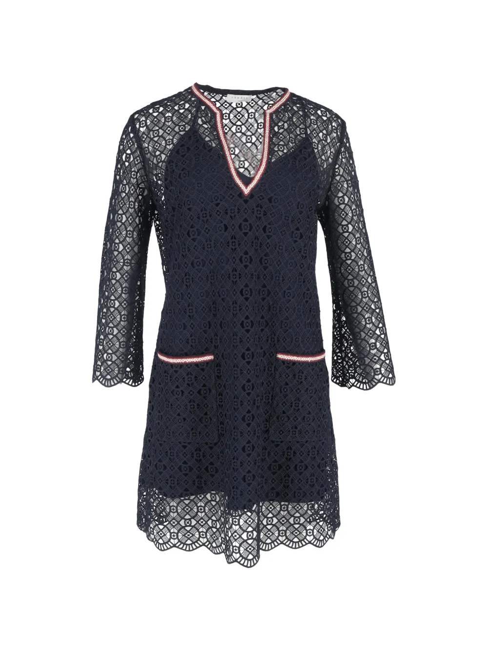 SANDRO lace mini dress - Blu