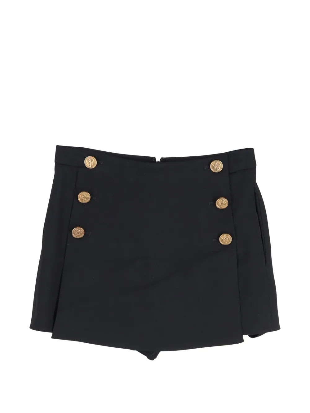 Red Valentino Vintage button-detail skorts - Nero