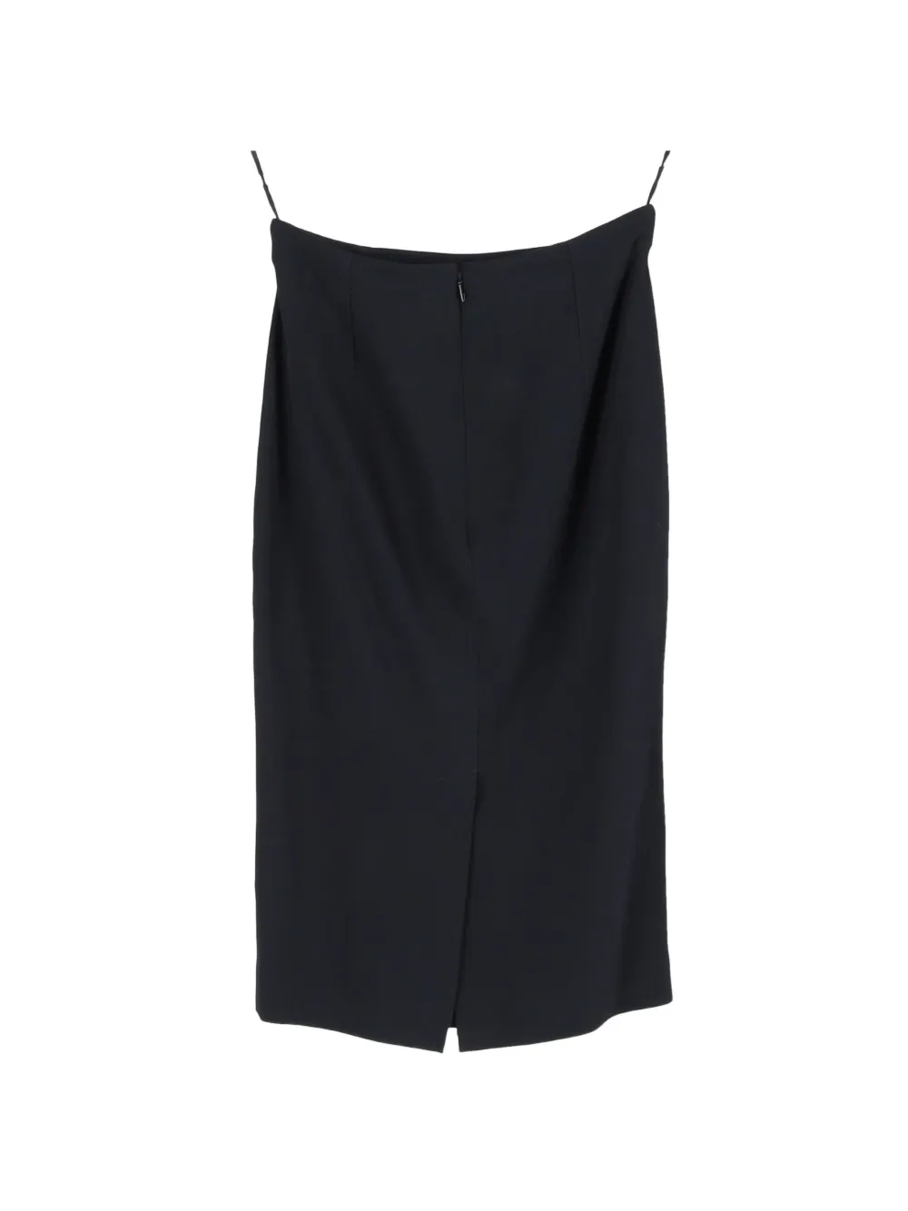 Alexander McQueen Pre-Owned slit pencil skirt - Zwart
