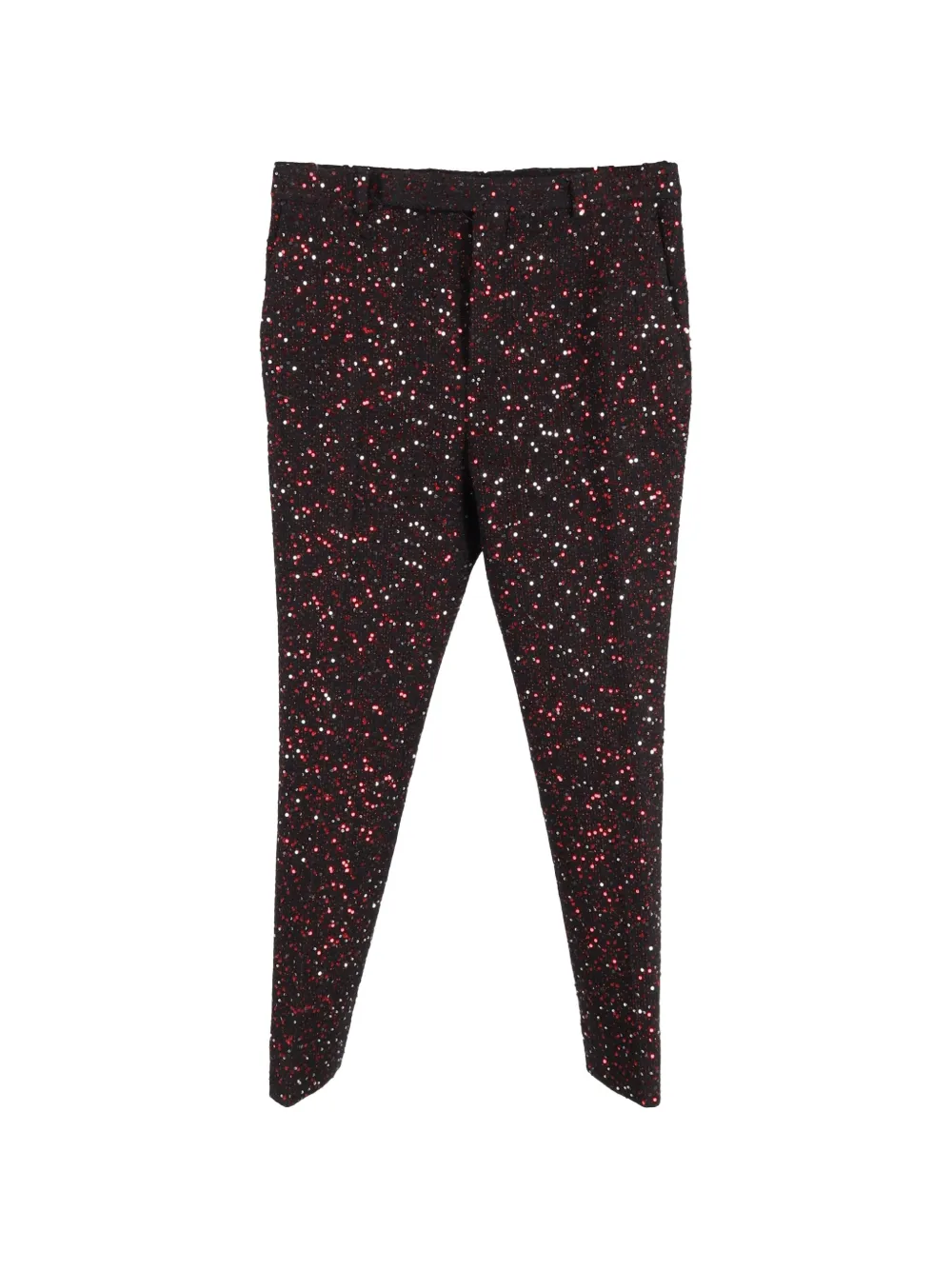 Saint Laurent Pre-Owned sequinned trousers - Rosso