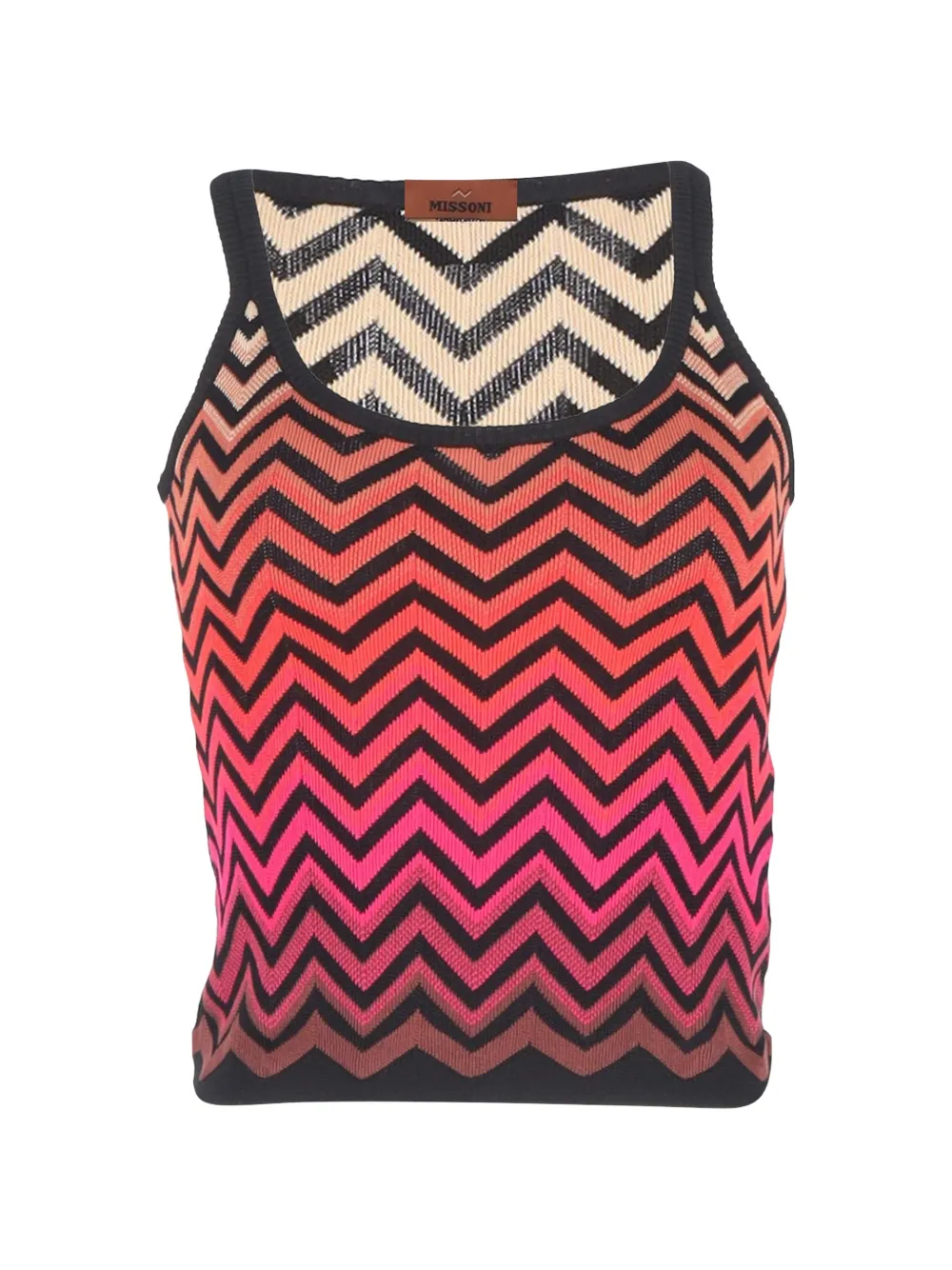 Missoni Pre-Owned chevron-printed tank top - Rosa