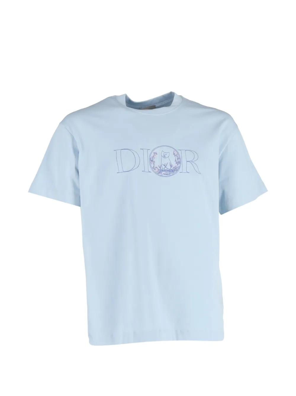 Christian Dior Pre-Owned Hylton Nel logo-detail short-sleeve T-shirt - Blu