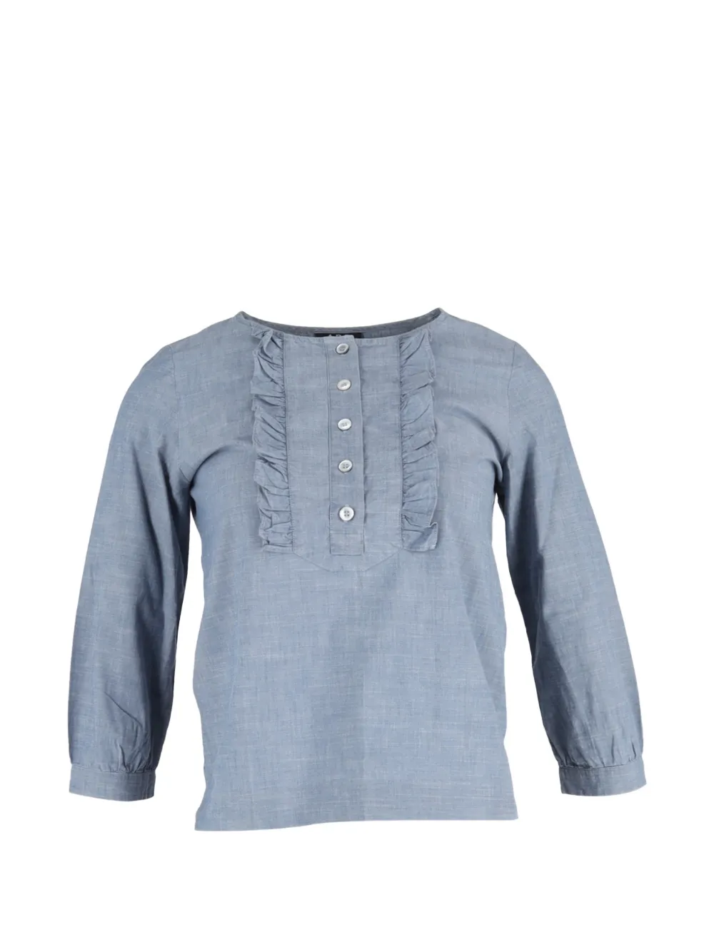 A.P.C. Cleo ruffled blouse - Blu