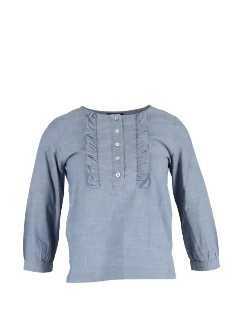 A.P.C. blusa Cleo con volantes