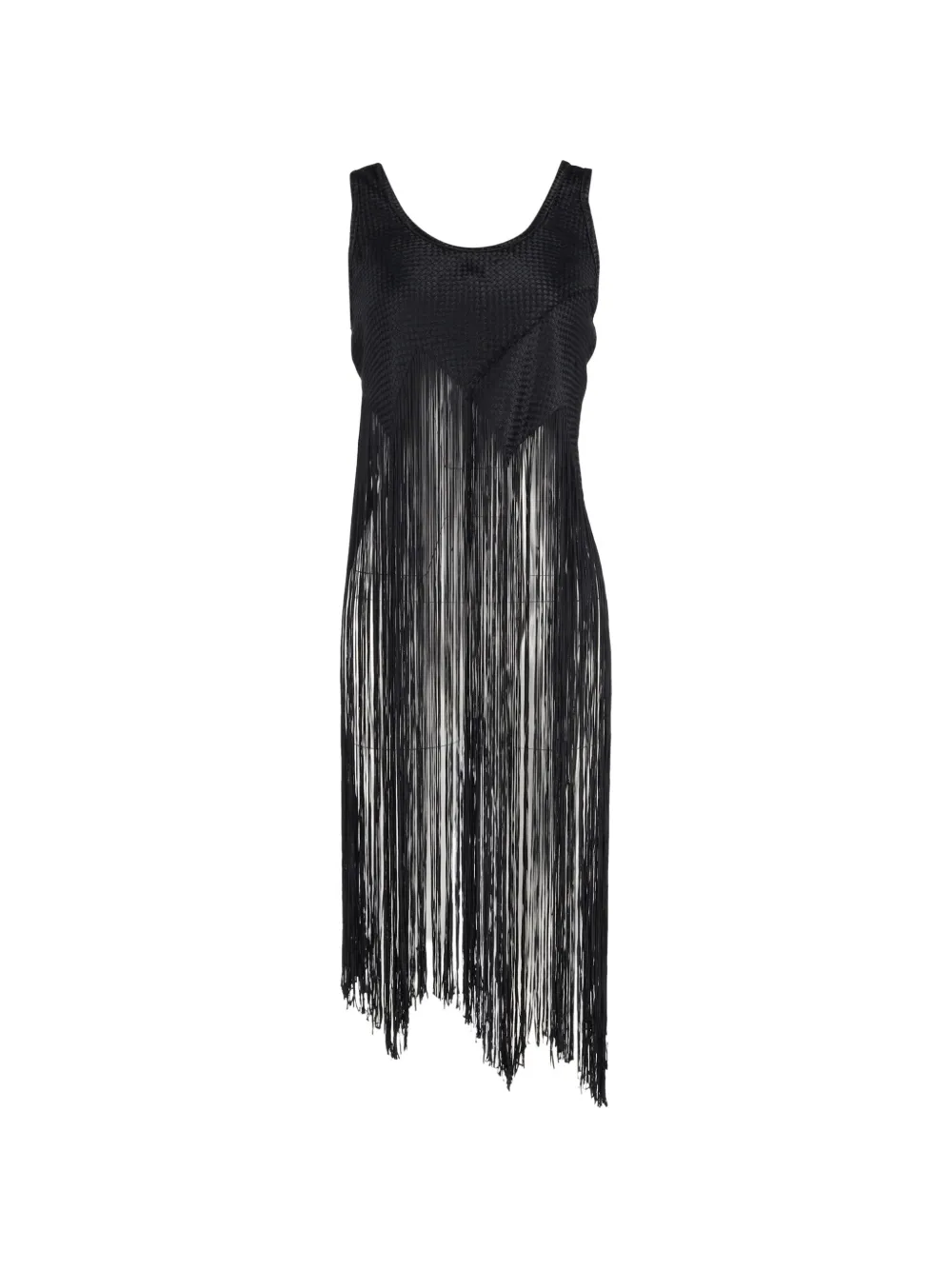 Proenza Schouler basketweave fringed top - Nero