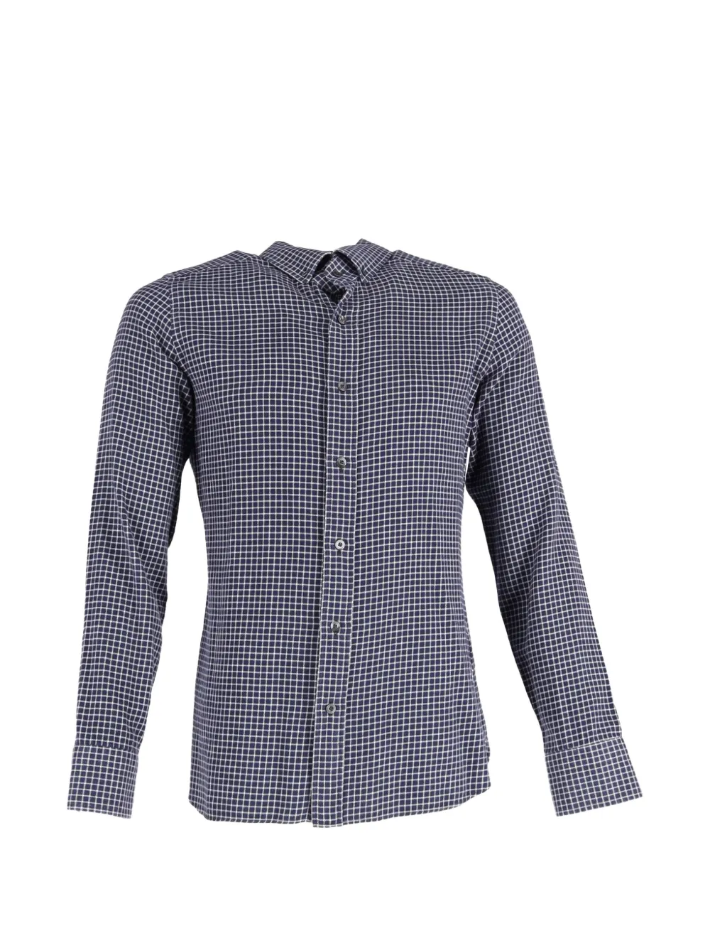 Tom Ford Vintage check button-front shirt - Blu