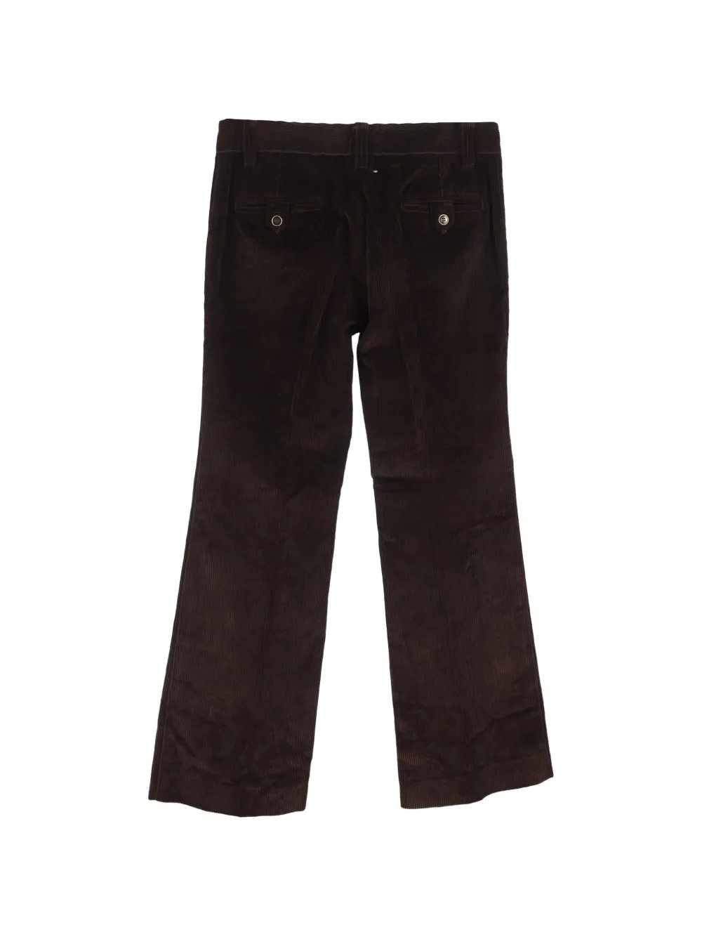 Dolce & Gabbana Pre-Owned wide-leg corduroy trousers - Bruin