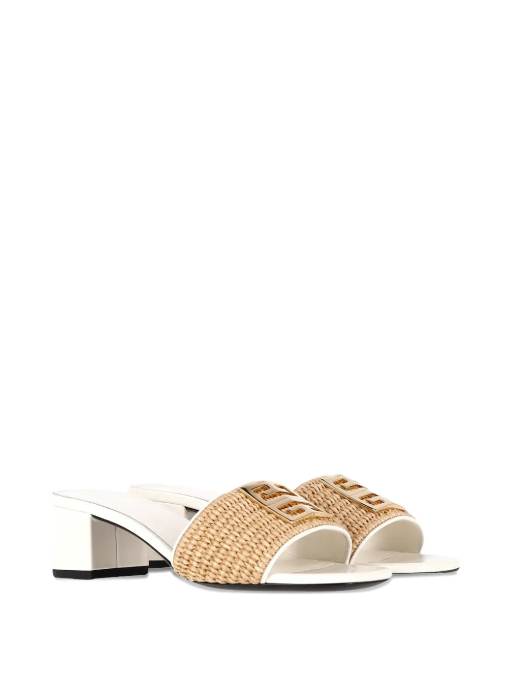 Givenchy Pre-Owned 4G raffia sandals - Wit