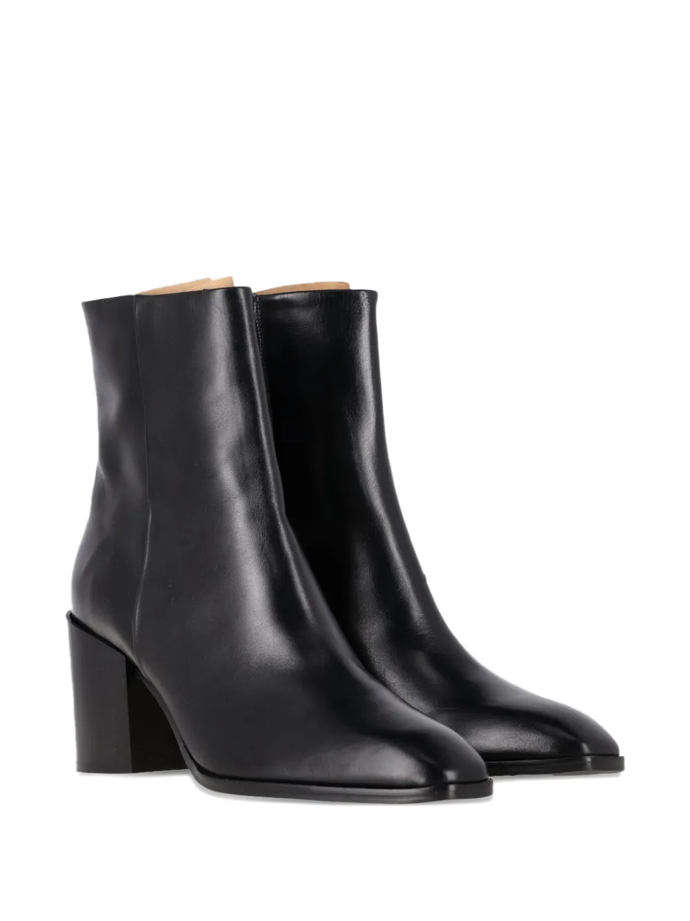 Aeyde Leandra block-heel ankle boots - Zwart