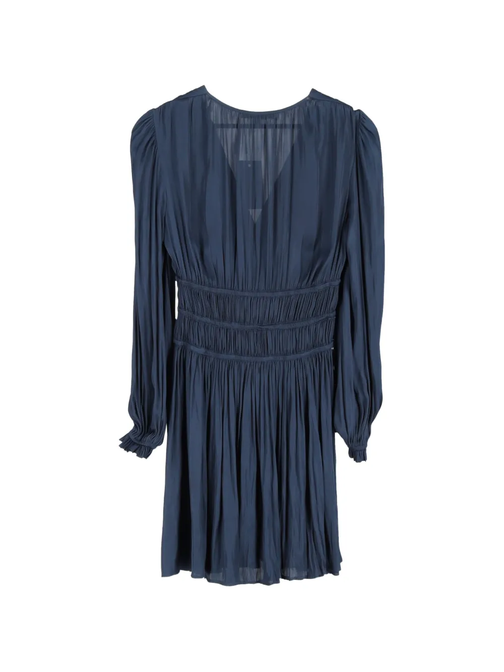 Maje ruffled satin mini dress - Blauw