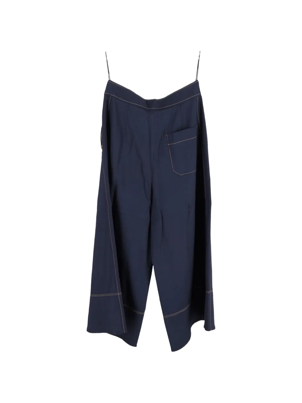 Peter Pilotto belt-detail trousers - Blauw