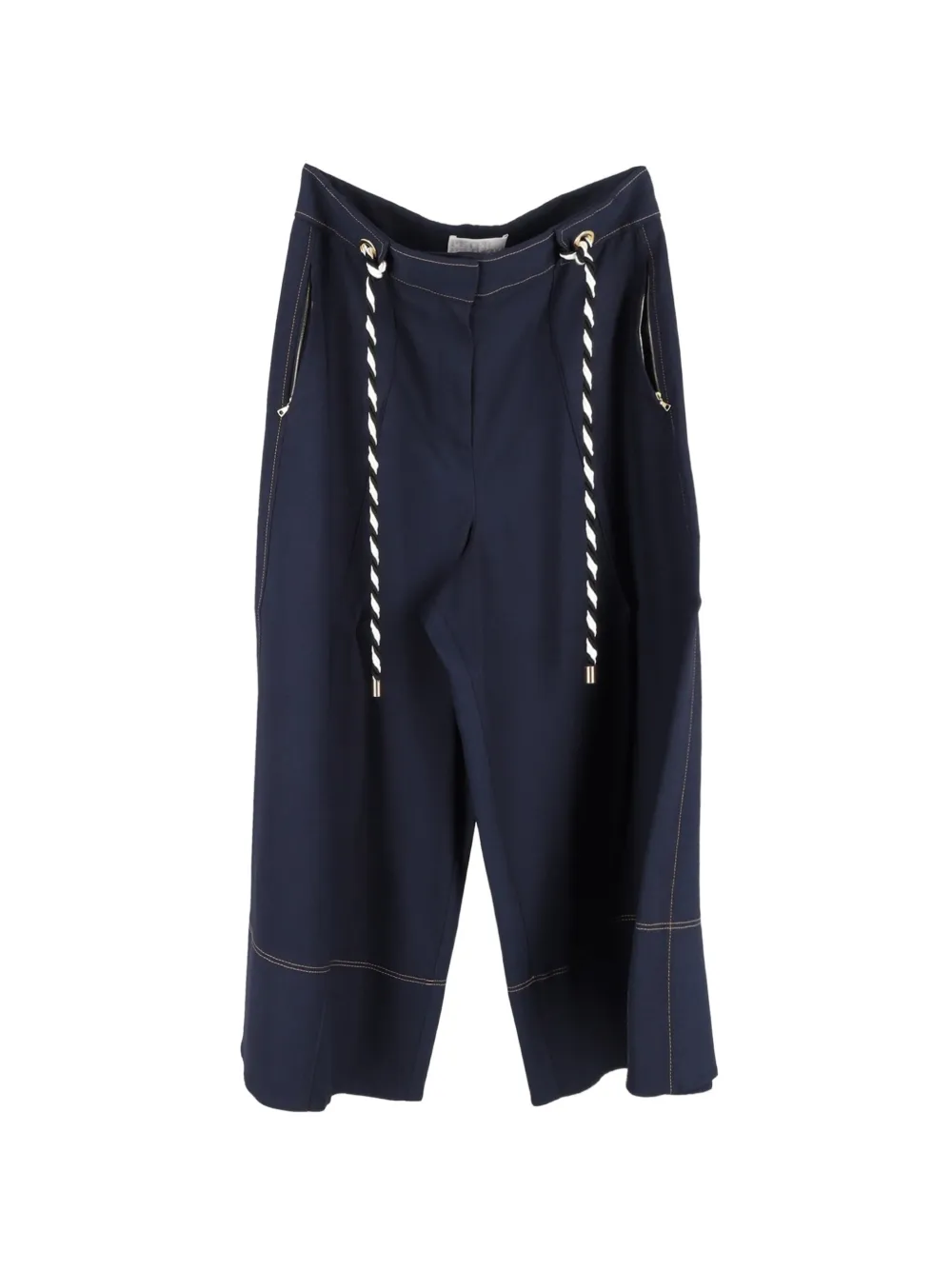 Peter Pilotto belt-detail trousers - Blu